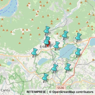 Mappa Piazza Vittorio Veneto, 22036 Erba CO, Italia (3.50545)
