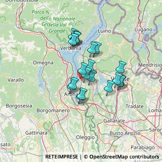 Mappa Via Aldo Moro, 21027 Ispra VA, Italia (10.6835)