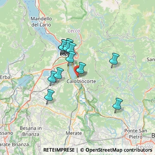 Mappa Via E. Baschenis, 23808 Vercurago LC, Italia (5.93615)