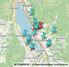 Mappa Via E. Baschenis, 23808 Vercurago LC, Italia (1.25778)