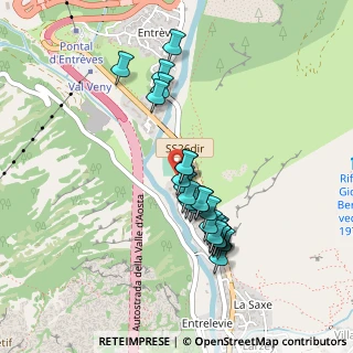Mappa Strada Larzey - Entreves, 11013 Courmayeur AO, Italia (0.40769)