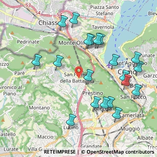 Mappa Piazza XXVII Maggio, 22020 San Fermo della Battaglia CO, Italia (2.281)
