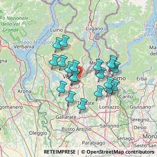 Mappa Tangenziale Nordest di Varese, 21100 Varese VA, Italia (11.135)