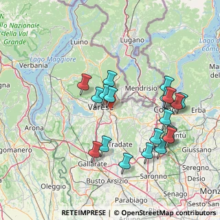 Mappa Tangenziale Nordest di Varese, 21100 Varese VA, Italia (15.229)