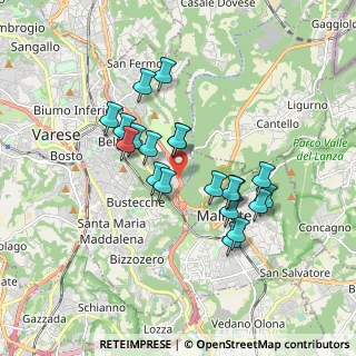 Mappa Tangenziale Nordest di Varese, 21100 Varese VA, Italia (1.4985)