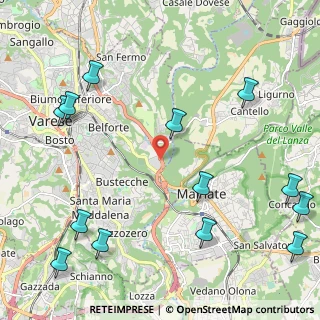 Mappa Tangenziale Nordest di Varese, 21100 Varese VA, Italia (2.92846)