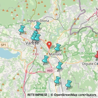 Mappa Tangenziale Nordest di Varese, 21100 Varese VA, Italia (4.90167)