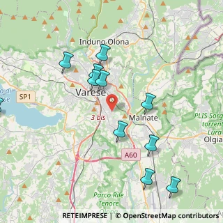 Mappa Via Antonio Rosmini, 21100 Varese VA, Italia (4.33636)