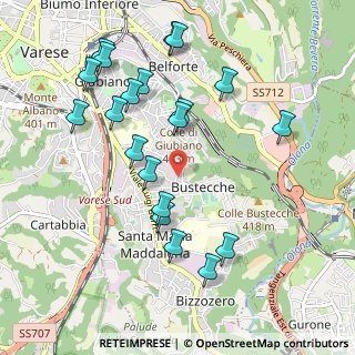 Mappa Via Antonio Rosmini, 21100 Varese VA, Italia (1.06)