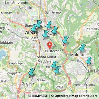 Mappa Via Antonio Rosmini, 21100 Varese VA, Italia (2.09143)