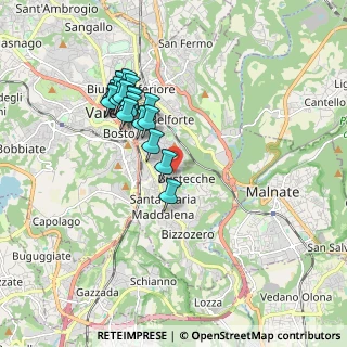 Mappa Via Antonio Rosmini, 21100 Varese VA, Italia (1.6965)