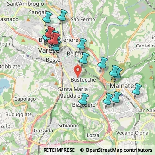 Mappa Via Antonio Rosmini, 21100 Varese VA, Italia (2.1815)
