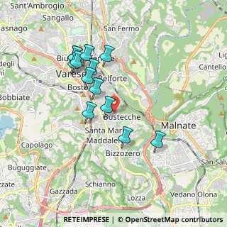 Mappa Via Antonio Rosmini, 21100 Varese VA, Italia (1.66846)