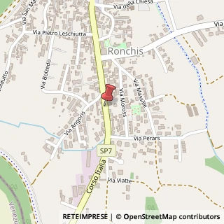 Mappa Corso Italia, 80, 33050 Ronchis, Udine (Friuli-Venezia Giulia)