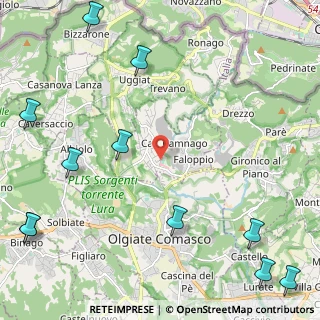 Mappa Via Campagna, 22020 Faloppio CO, Italia (3.35)