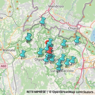 Mappa Via Campagna, 22020 Faloppio CO, Italia (3.208)