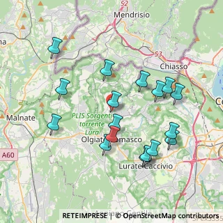 Mappa Via Generale dalla Chiesa, 22020 Faloppio CO, Italia (3.85765)