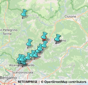 Mappa Via Angeletti, 24025 Gazzaniga BG, Italia (7.56438)