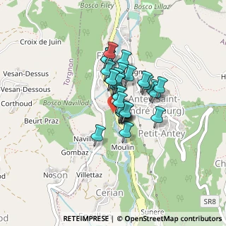 Mappa Località Ruvère, 11020 Antey-Saint-André AO, Italia (0.26071)