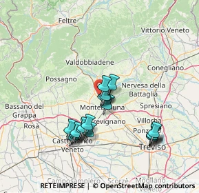 Mappa Via Lauretana, 31044 Montebelluna TV, Italia (13.5935)