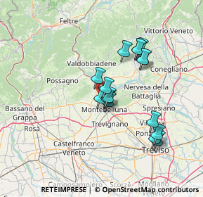 Mappa Via Lauretana, 31044 Montebelluna TV, Italia (11.89)