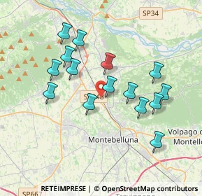 Mappa Via Lauretana, 31044 Montebelluna TV, Italia (3.42333)