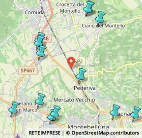 Mappa Via Lauretana, 31044 Montebelluna TV, Italia (2.97067)