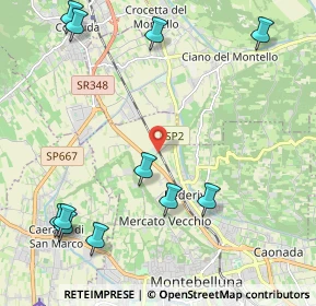 Mappa Via Lauretana, 31044 Montebelluna TV, Italia (2.74182)