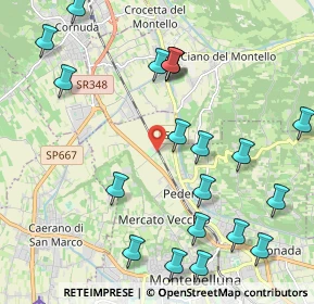 Mappa Via Lauretana, 31044 Montebelluna TV, Italia (2.4745)