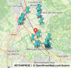 Mappa Via Lauretana, 31044 Montebelluna TV, Italia (1.787)