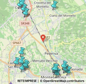 Mappa Via Lauretana, 31044 Montebelluna TV, Italia (3.1335)