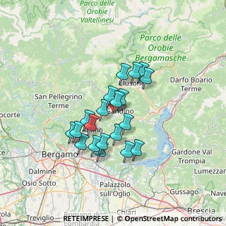 Mappa 24024 Via Roma, 24024 Gandino BG, Italia (10.657)