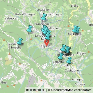 Mappa Via Maria Montessori, 24038 Sant'Omobono Terme BG, Italia (1.6895)