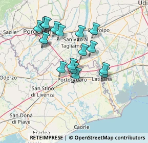 Mappa Via Gervino, 30026 Portogruaro VE, Italia (12.83)