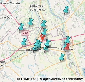 Mappa A4 Torino - Trieste, 30025 Teglio Veneto VE, Italia (6.26941)