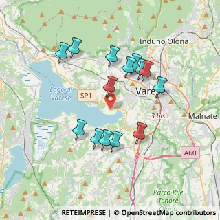 Mappa Via dei Prati, 21100 Varese VA, Italia (3.38857)
