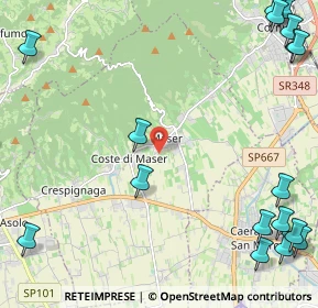 Mappa Via Motte, 31010 Maser TV, Italia (3.6395)