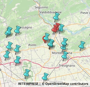 Mappa Via Motte, 31010 Maser TV, Italia (8.886)