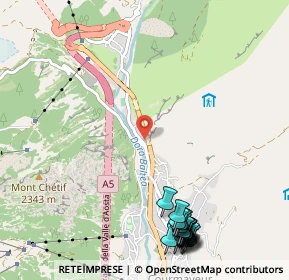 Mappa Strada Larzey - Entrèves, 11022 Courmayeur AO, Italia (1.471)