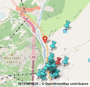 Mappa Strada Larzey - Entrèves, 11022 Courmayeur AO, Italia (1.254)