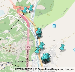 Mappa Strada Larzey - Entrèves, 11022 Courmayeur AO, Italia (1.064)