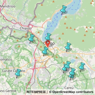 Mappa Via Regina Teodolinda, 22100 Como CO, Italia (5.07909)