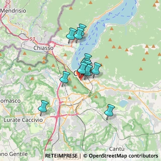 Mappa Via Regina Teodolinda, 22100 Como CO, Italia (2.33077)