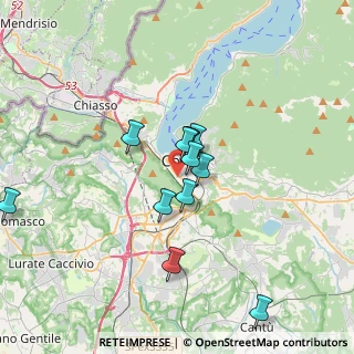 Mappa Via Regina Teodolinda, 22100 Como CO, Italia (2.8125)
