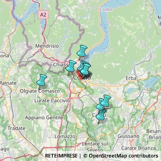 Mappa Via Regina Teodolinda, 22100 Como CO, Italia (4.08636)