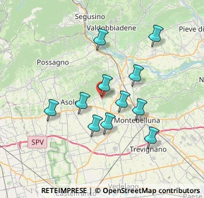 Mappa Via Caldretta, 31010 Maser TV, Italia (6.14545)