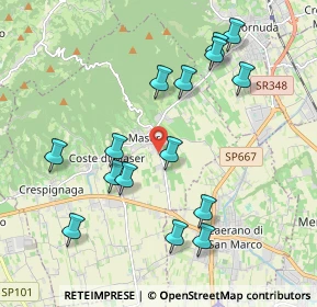 Mappa Via Caldretta, 31010 Maser TV, Italia (2.044)