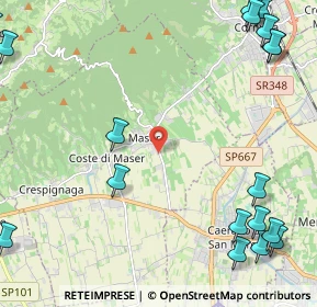 Mappa Via Caldretta, 31010 Maser TV, Italia (3.5515)