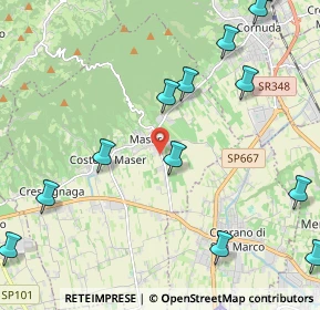 Mappa Via Caldretta, 31010 Maser TV, Italia (3.4615)
