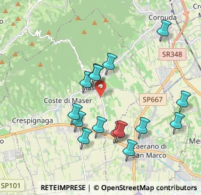 Mappa Via Caldretta, 31010 Maser TV, Italia (1.82933)